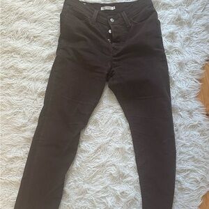 Levi’s Wedgie Straight Brown Corduroy Pants